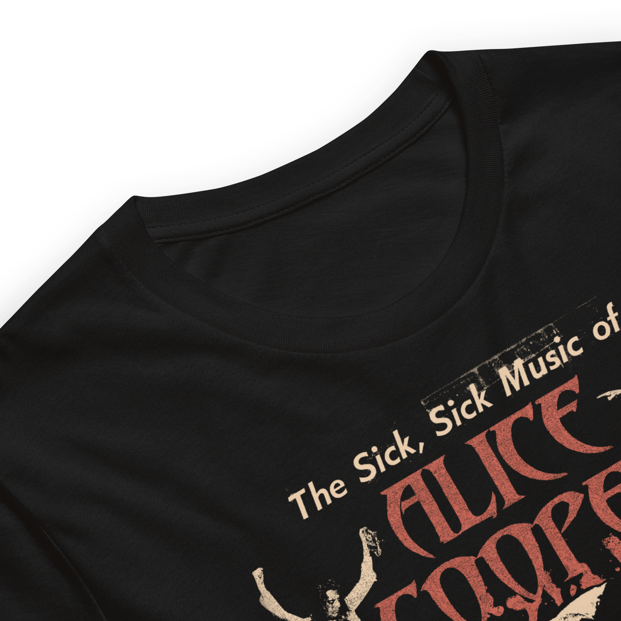 Alice Cooper Sick Sick Jumbo Print Mens T Shirt Black Hoodie, Sweatshirt | CiraTrend.com (Image 4)