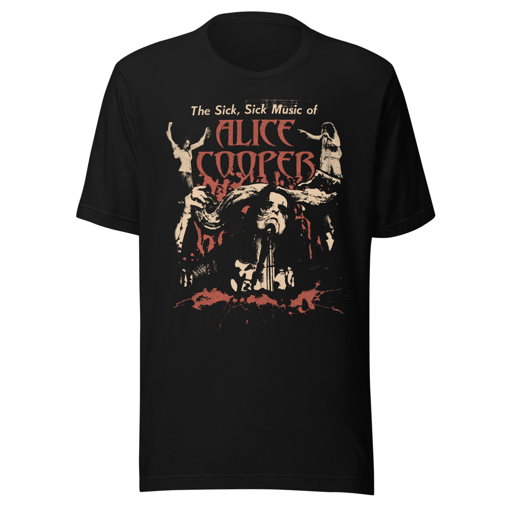 Alice Cooper - Sick Sick Jumbo Print T-Shirt Hoodie, Sweatshirt | CiraTrend.com (Image 1)