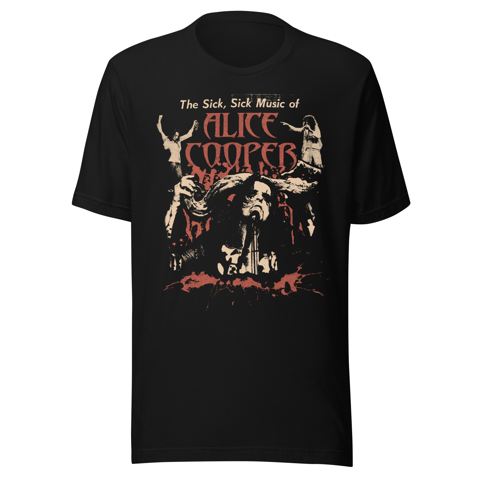 Alice Cooper - Sick Sick Jumbo Print T-Shirt Hoodie, Sweatshirt | CiraTrend.com (Image 1)