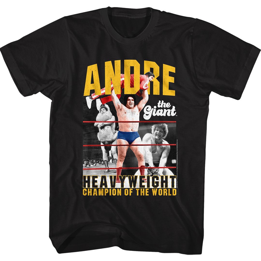 Andre The Giant - Heavyweight Champ T-Shirt Hoodie, Sweatshirt | CiraTrend.com