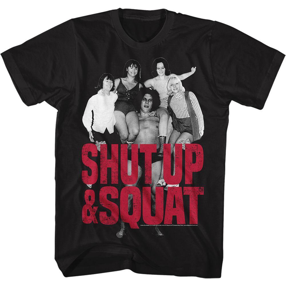 Andre The Giant - Shut Up & Squat Boyfriend Tee Hoodie, Sweatshirt | CiraTrend.com
