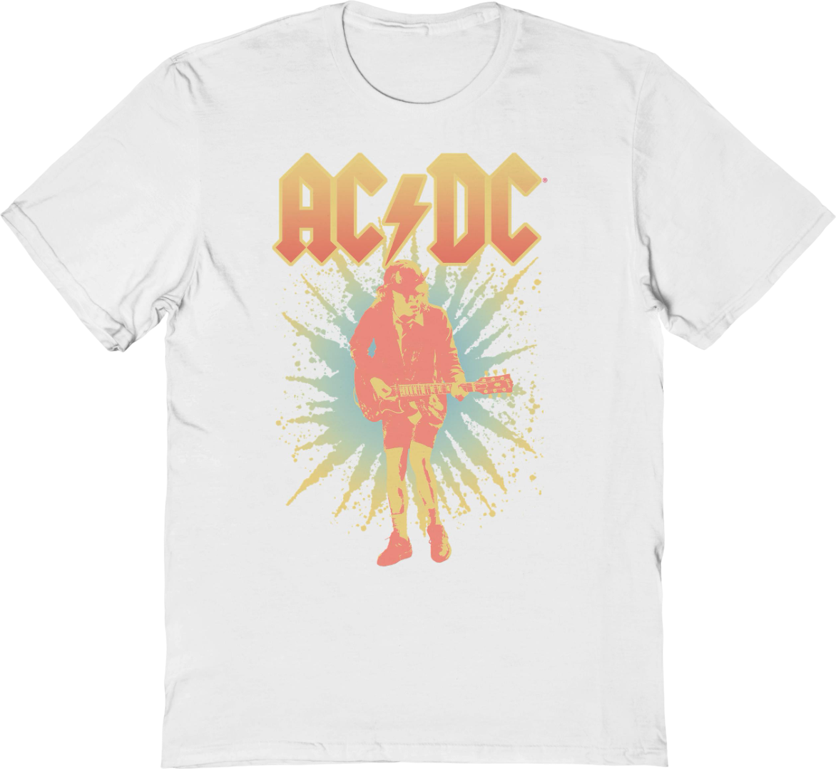 Angus Young Burst Photo ACDC T-Shirt Hoodie, Sweatshirt | CiraTrend.com (Image 1)