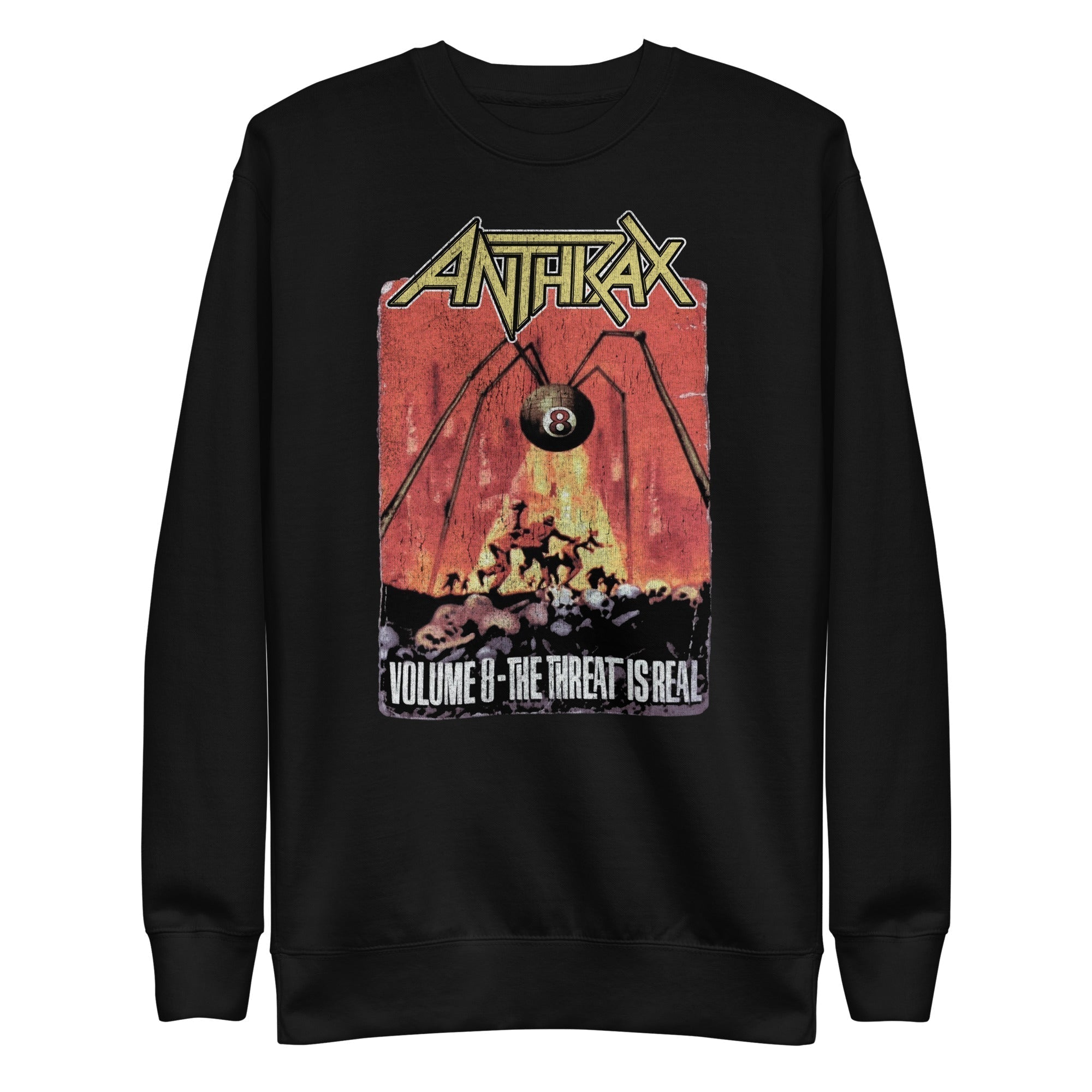 Anthrax The Threat Is Real Mens Sweatshirt Black T-Shirts, Hoodie | CiraTrend.com