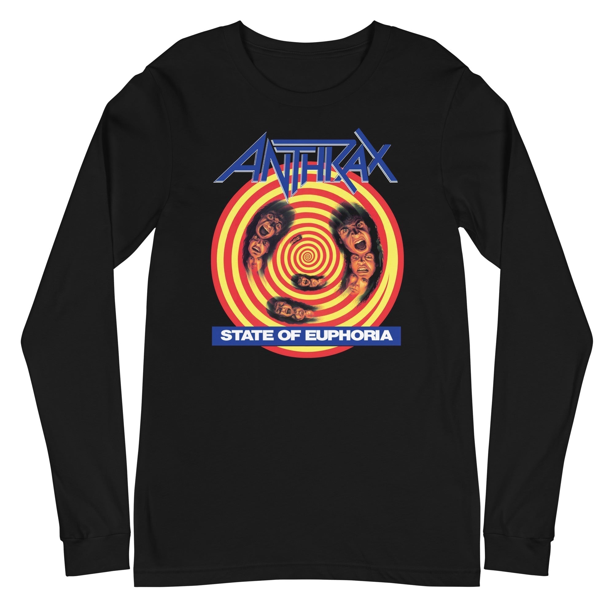 Anthrax - State Of Euphoria Mens Long Sleeve T Shirt Black Hoodie, Sweatshirt | CiraTrend.com