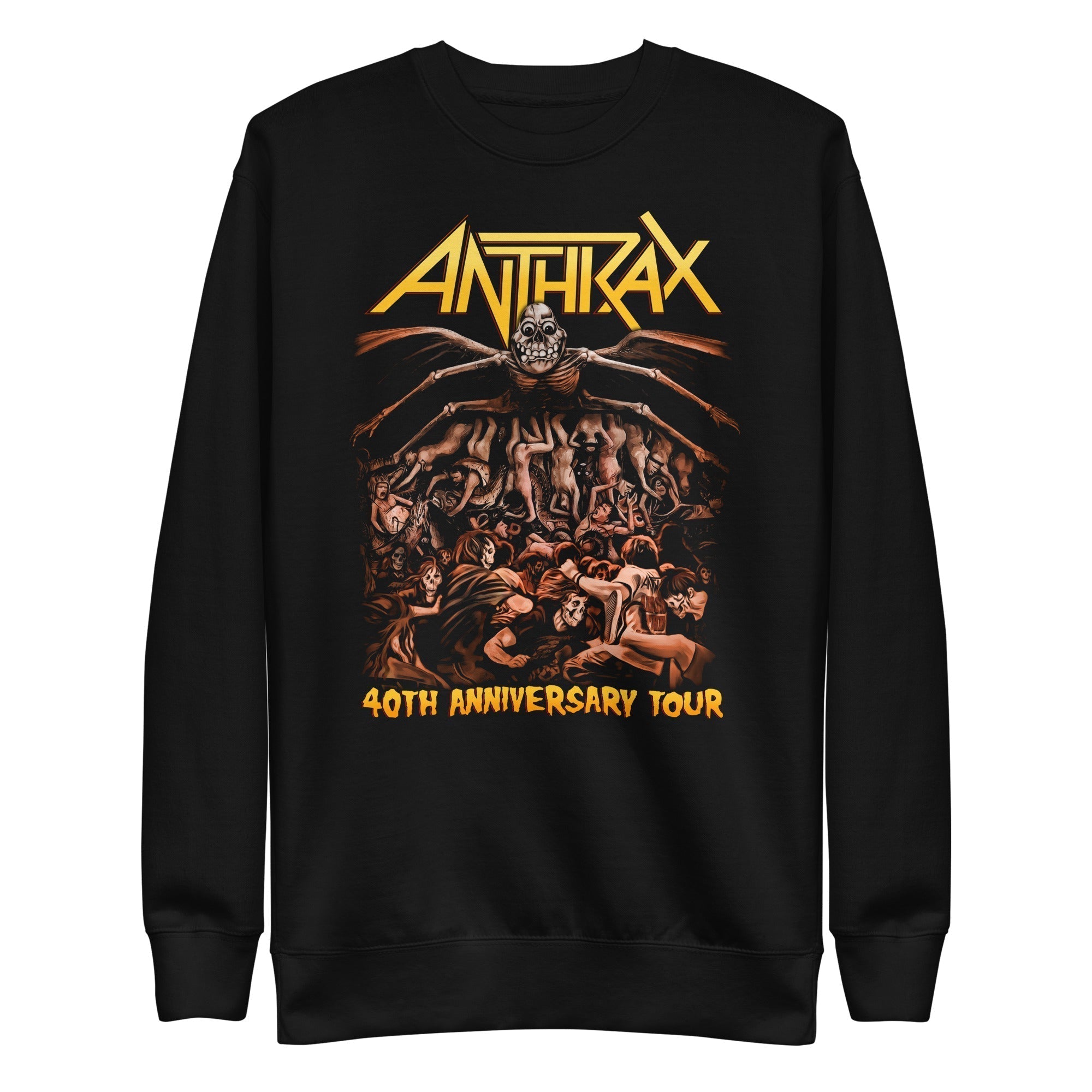 Anthrax 40th Anniversary Tour Mens Sweatshirt Black T-Shirts, Hoodie | CiraTrend.com