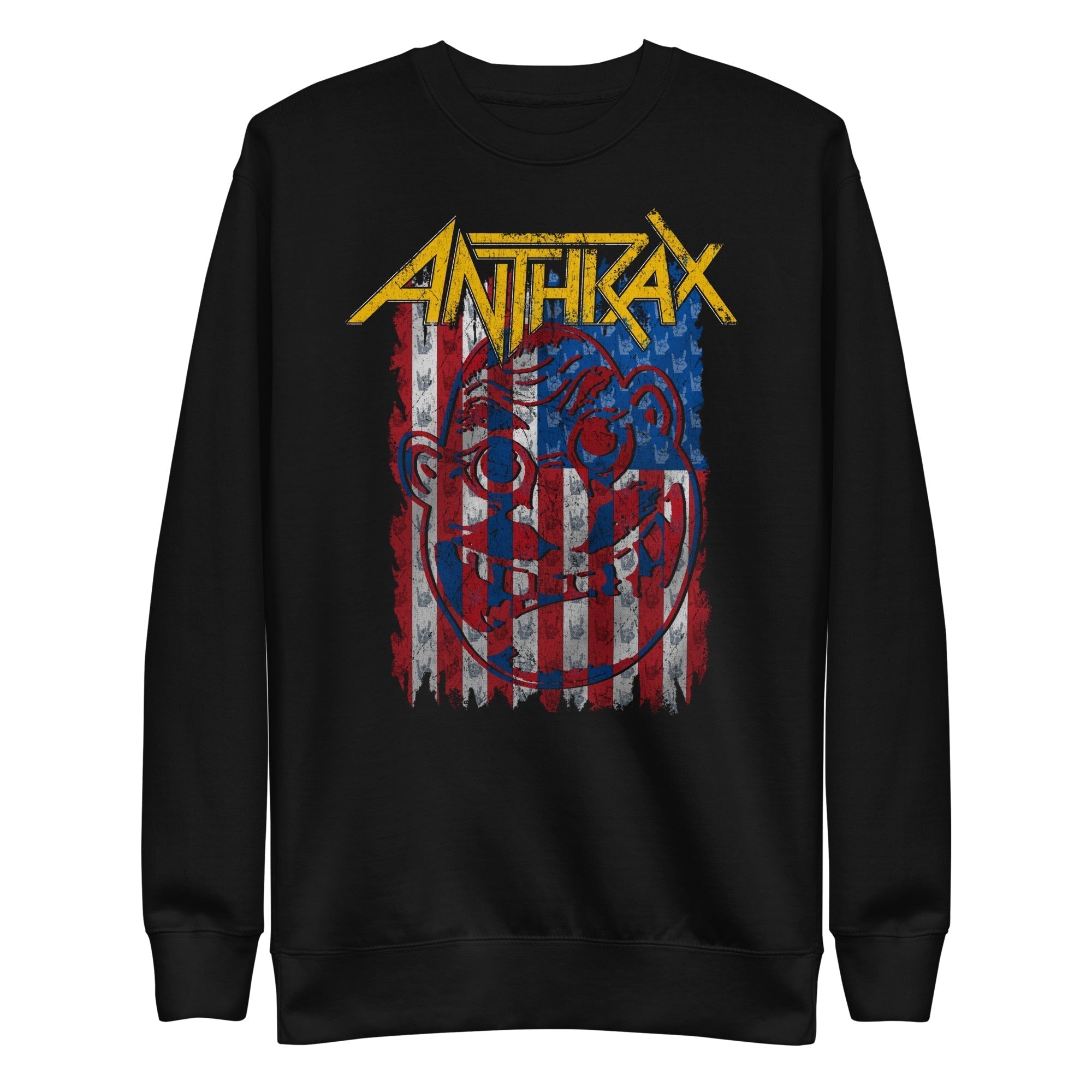 Anthrax American Flag Mens Sweatshirt Black T-Shirts, Hoodie | CiraTrend.com