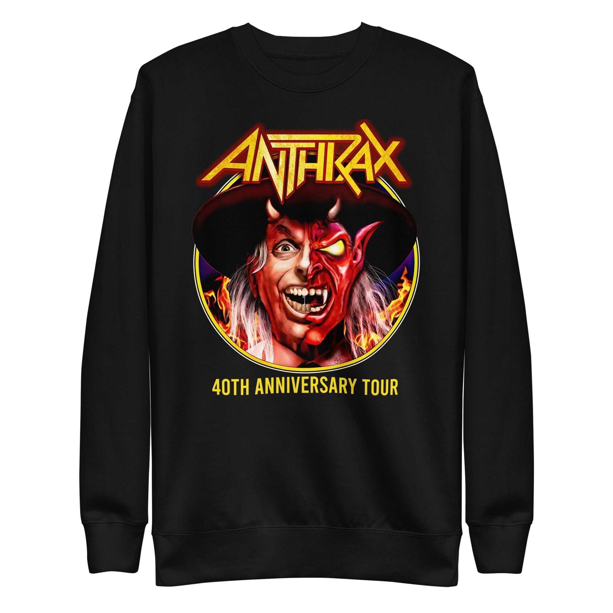 Anthrax Half Devil Mens Sweatshirt Black T-Shirts, Hoodie | CiraTrend.com
