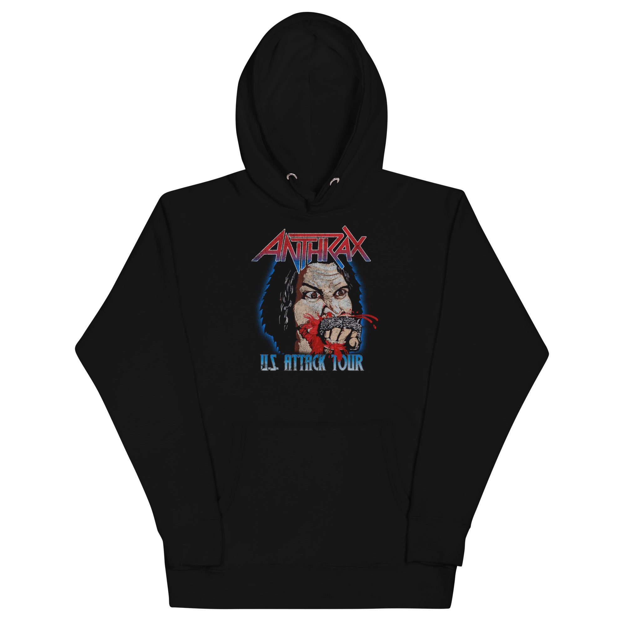 Anthrax US Attack Tour Mens Hoodie Black T-Shirts, Sweatshirt | CiraTrend.com