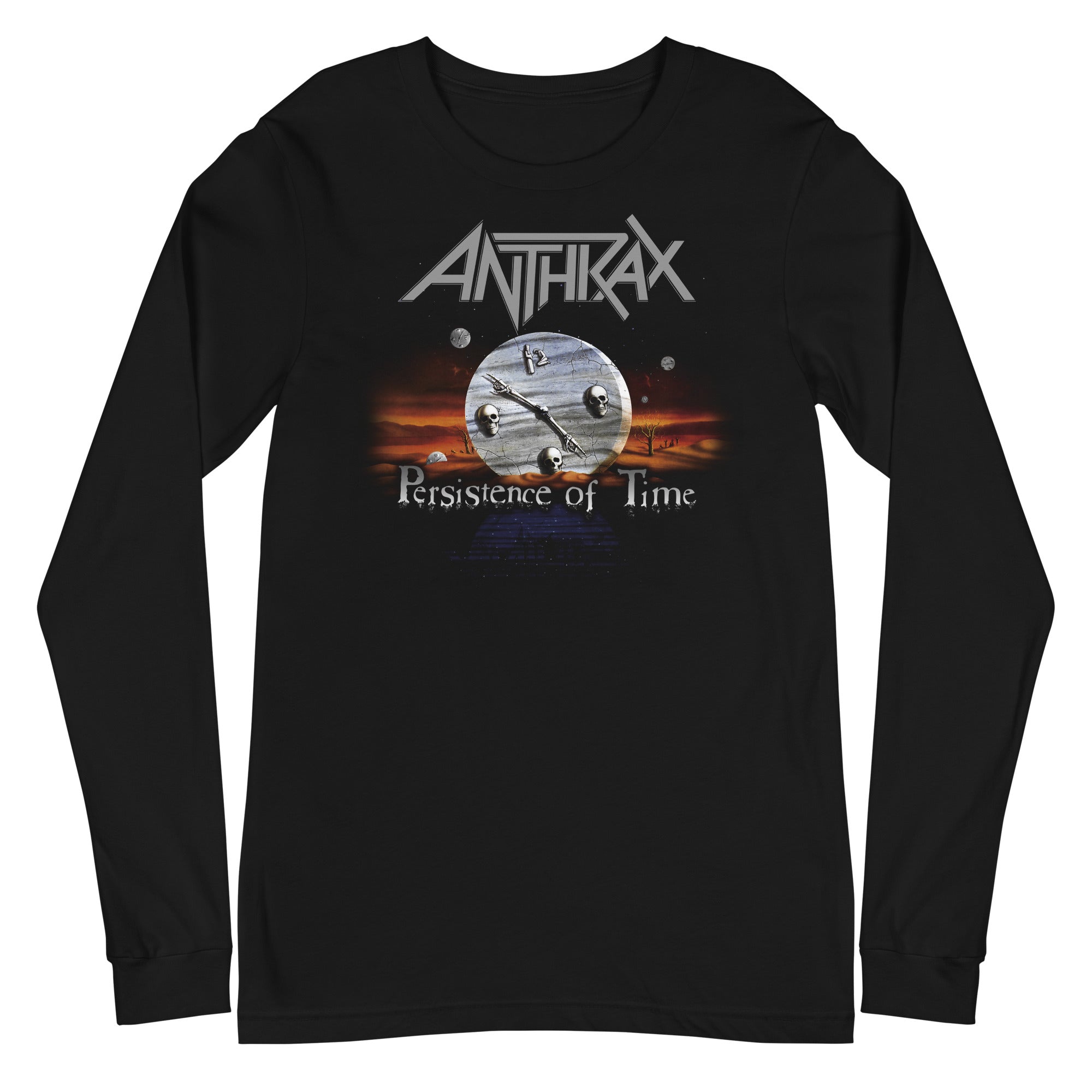 Anthrax Peristence of Time Mens Long Sleeve T Shirt Black Hoodie, Sweatshirt | CiraTrend.com