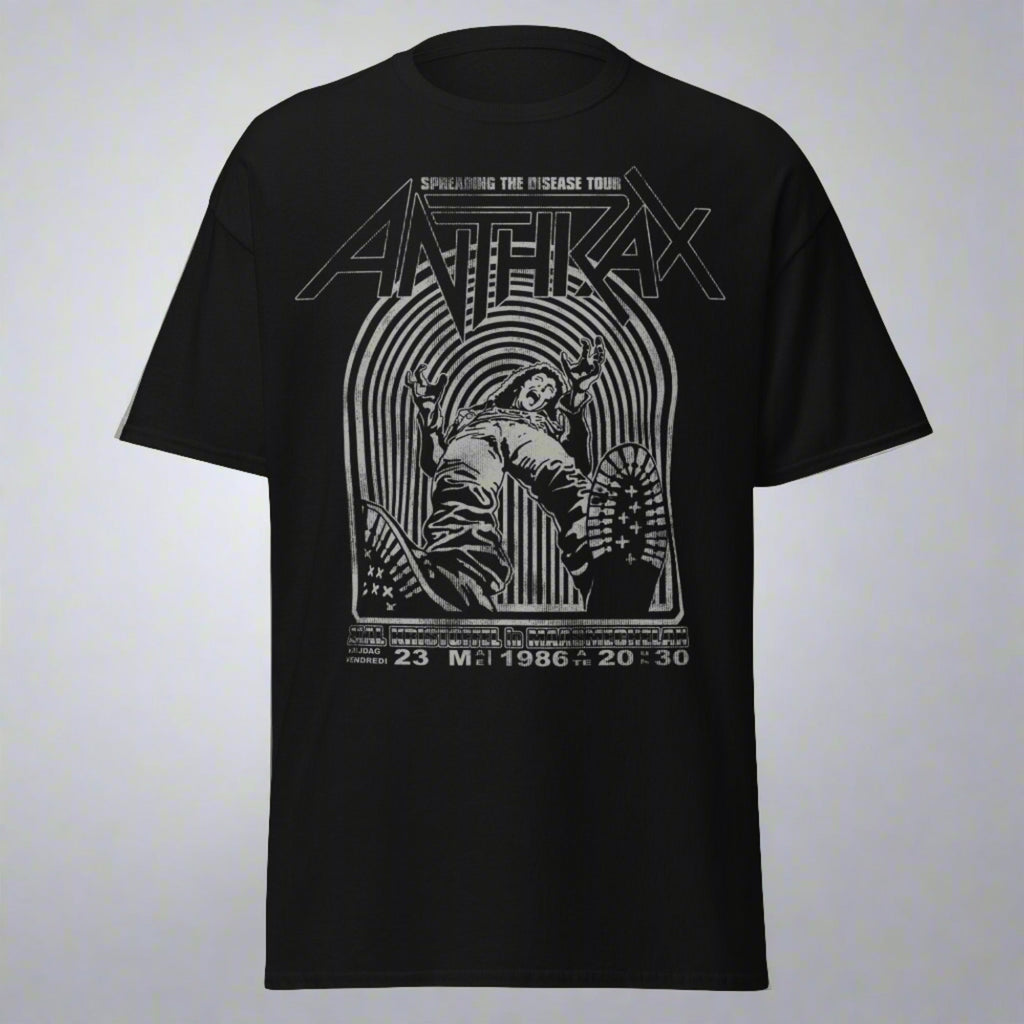 Anthrax 1986 Tour Jumbo Print Mens T Shirt Black Hoodie, Sweatshirt | CiraTrend.com (Image 1)
