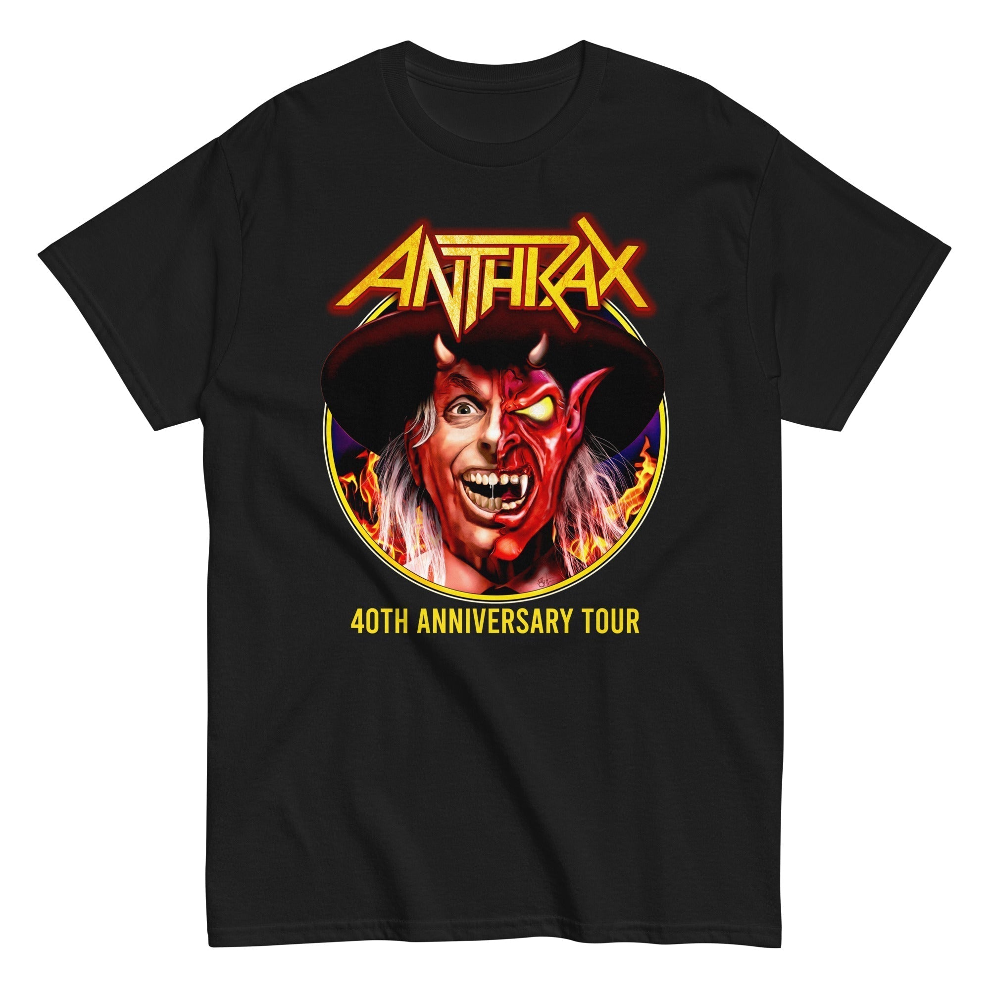 Anthrax Half Devil Mens T Shirt Black Hoodie, Sweatshirt | CiraTrend.com