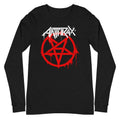 Anthrax Pentagram Logo Mens Long Sleeve T Shirt Black Hoodie, Sweatshirt | CiraTrend.com