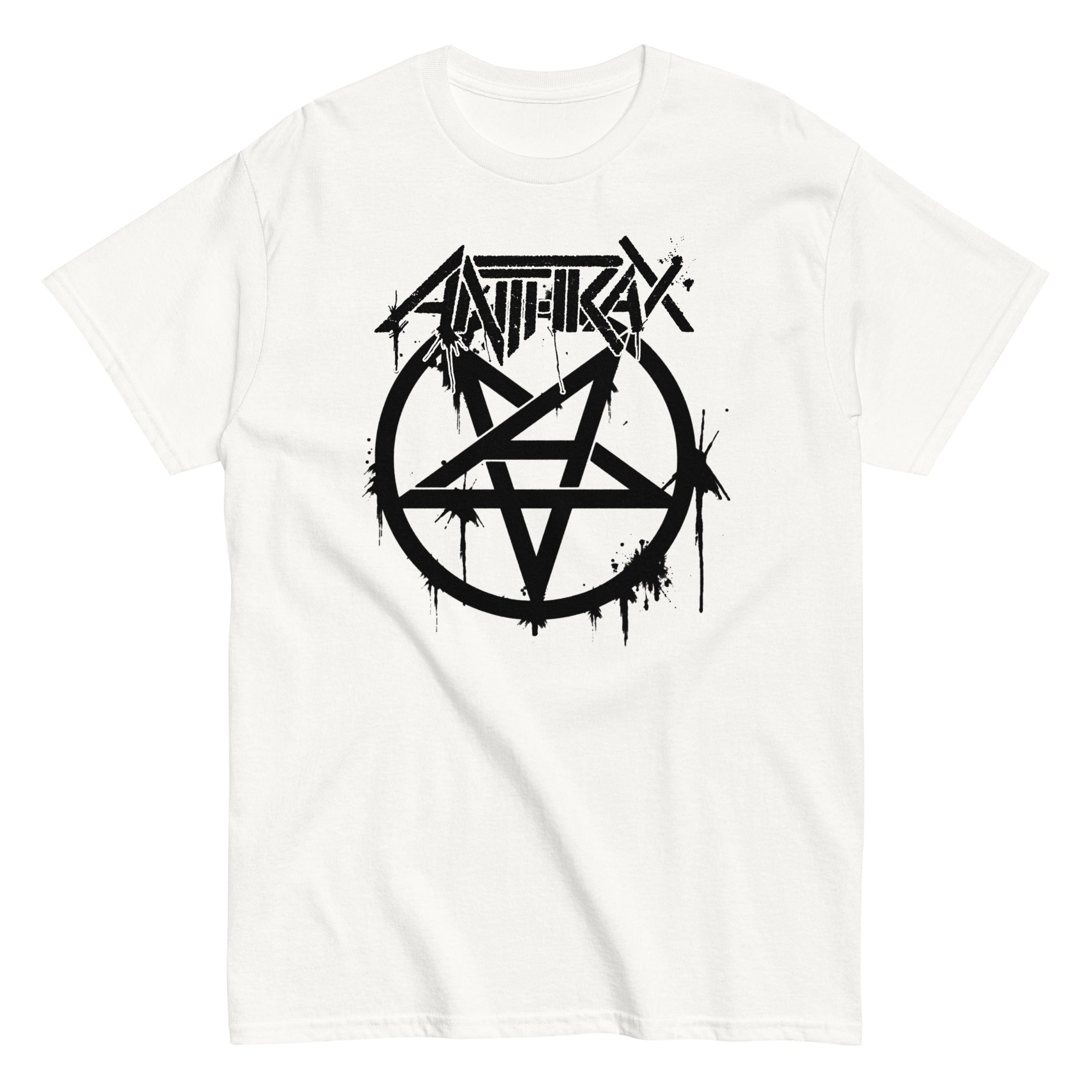 Anthrax Pentagram Logo Mens T Shirt #1009 White Hoodie, Sweatshirt | CiraTrend.com