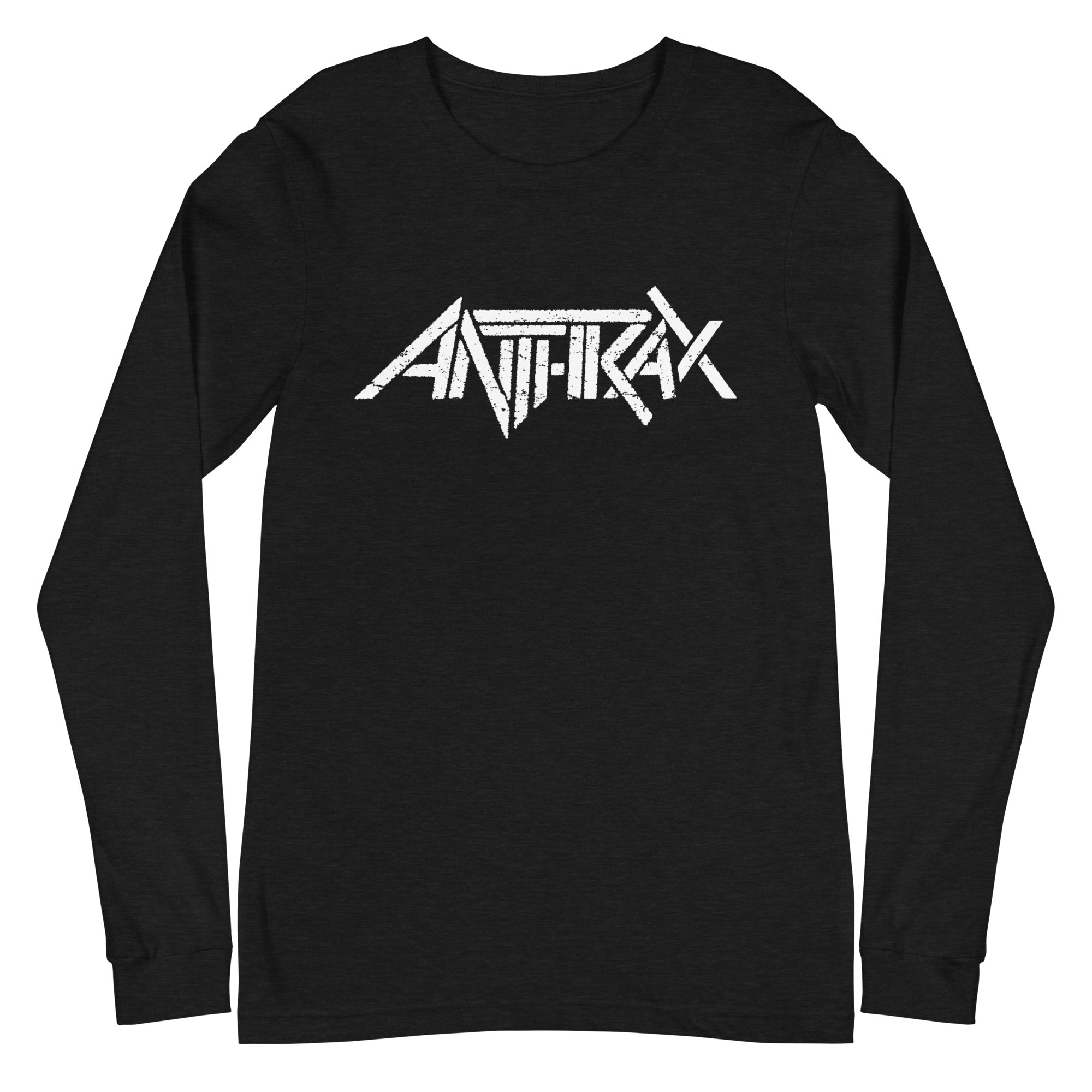 Anthrax White Classic Logo Mens Long Sleeve T Shirt Black Hoodie, Sweatshirt | CiraTrend.com