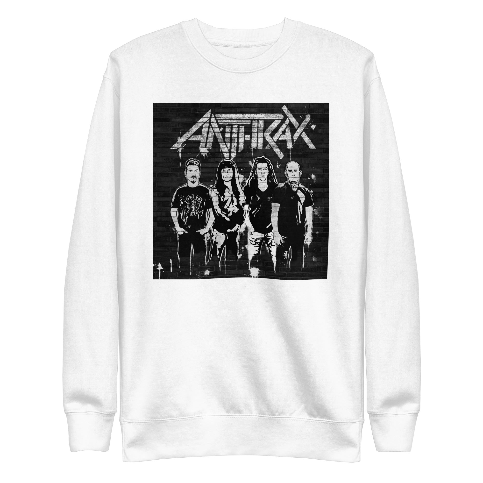 Anthrax With the Band Mens Sweatshirt White T-Shirts, Hoodie | CiraTrend.com