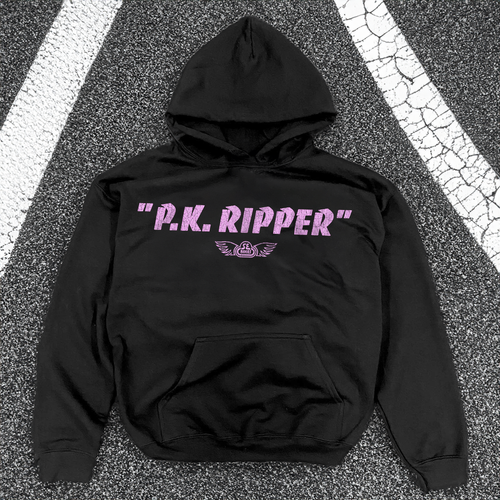 "P.K. RIPPER" CRACKED PINK BLACK HOODIE T-Shirts, Sweatshirt | CiraTrend.com (Image 1)