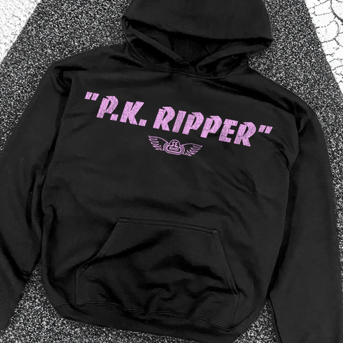 "P.K. RIPPER" CRACKED PINK BLACK HOODIE T-Shirts, Sweatshirt | CiraTrend.com (Image 2)