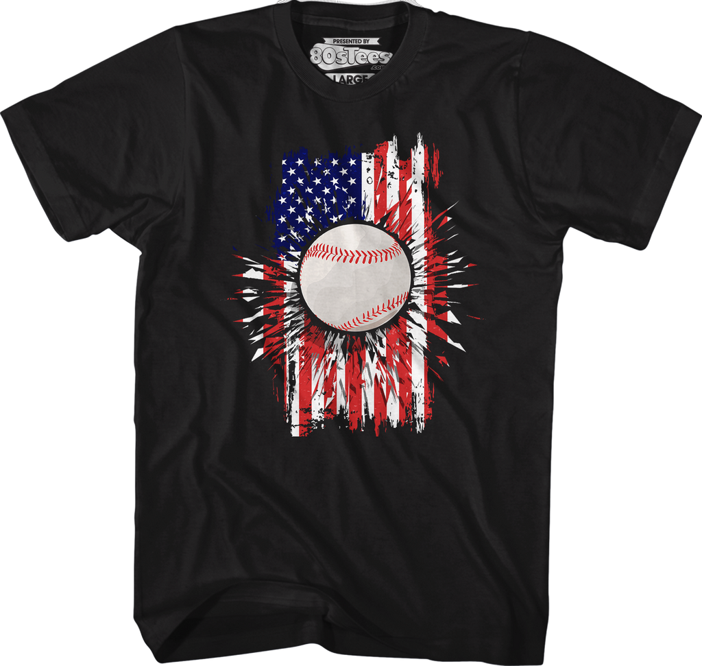 Baseball Flag T-Shirt Hoodie, Sweatshirt | CiraTrend.com (Image 1)