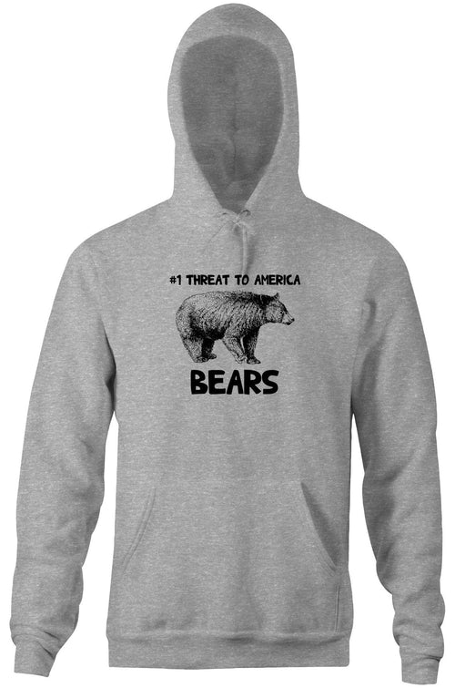 #1 Threat To America (Bears) Hoodie T-Shirts, Sweatshirt | CiraTrend.com (Image 1)