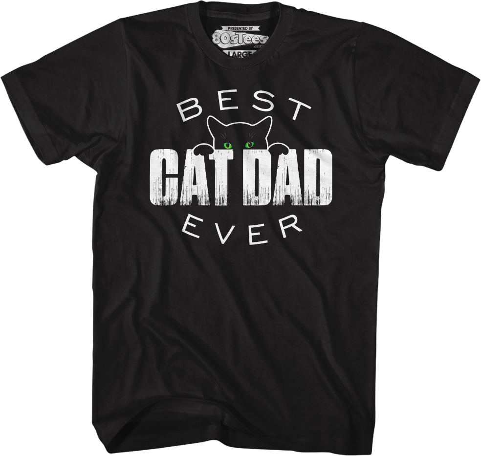 Best Cat Dad Ever T-Shirt Hoodie, Sweatshirt | CiraTrend.com (Image 1)