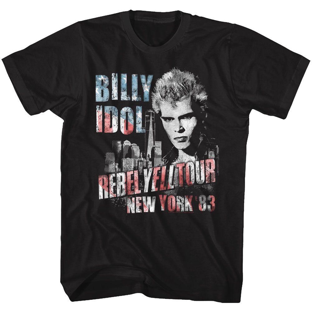 Billy Idol NY '83 Flag-Ish T-Shirt Hoodie, Sweatshirt | CiraTrend.com (Image 2)