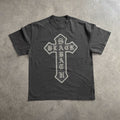BLACK SABATH CROSS LOGO HEAVYWEIGHT BLACK T-SHIRT Hoodie, Sweatshirt | CiraTrend.com (Image 1)