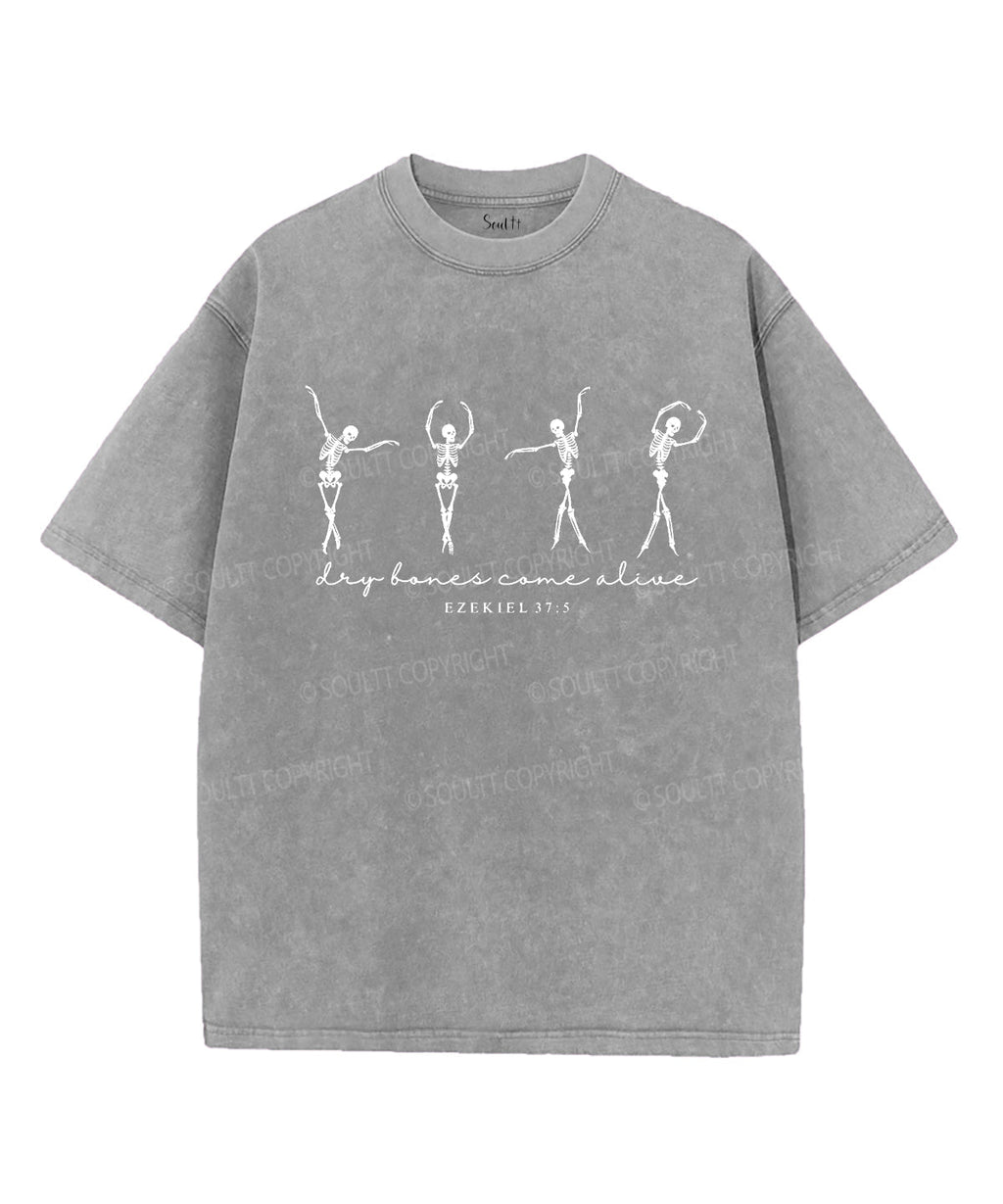 Skeleton Unisex Washed Christian T-shirt Hoodie, Sweatshirt | CiraTrend.com (Image 3)