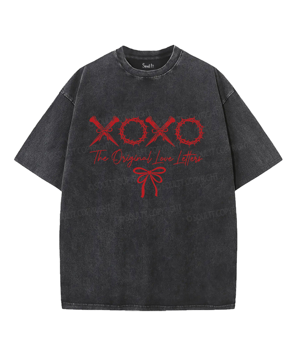 The Original Love Letters Unisex Washed Christian T-shirt Hoodie, Sweatshirt | CiraTrend.com (Image 2)
