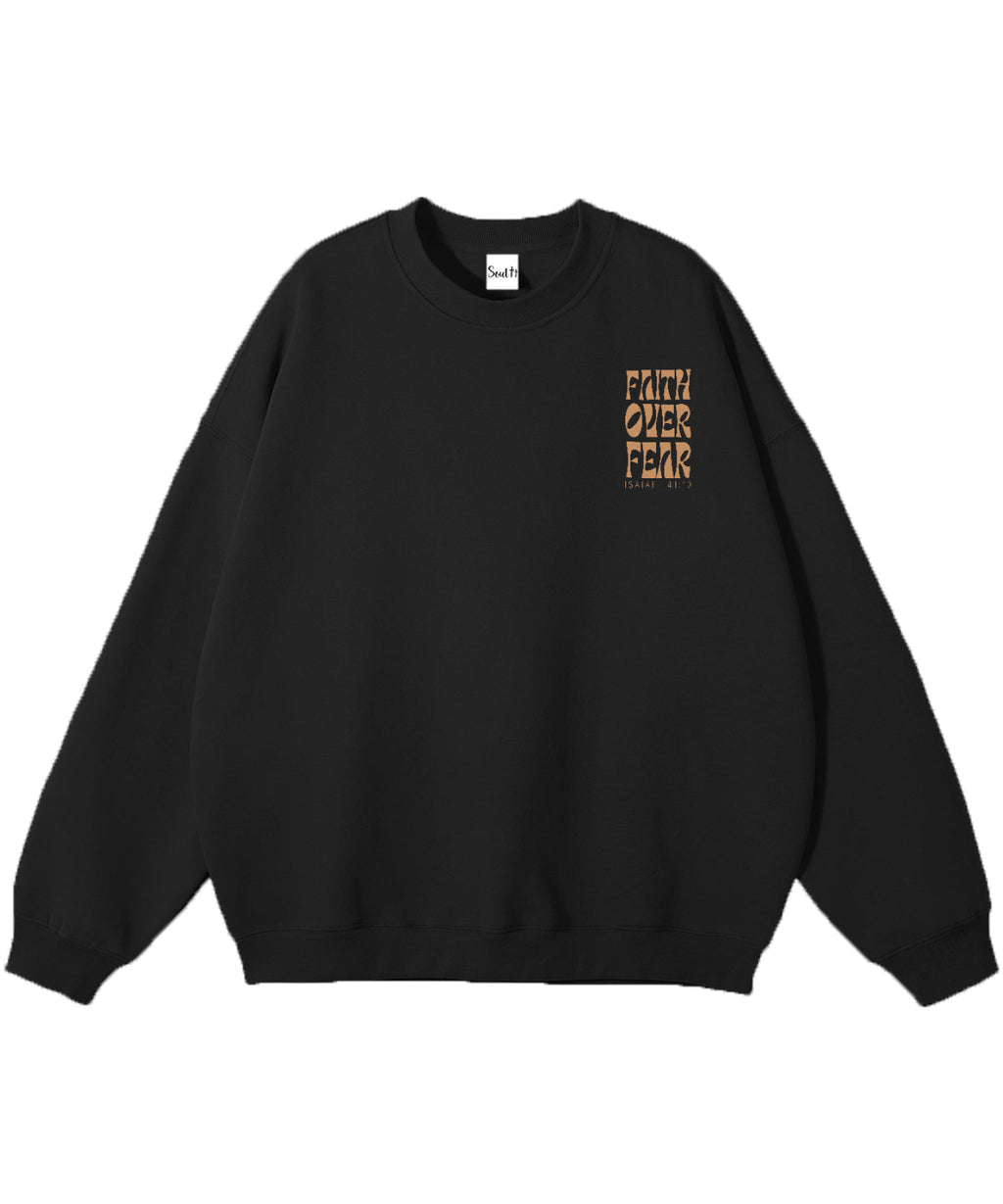 Faith Over Fear Cotton Christian Sweatshirt Style001 T-Shirts, Hoodie | CiraTrend.com (Image 3)