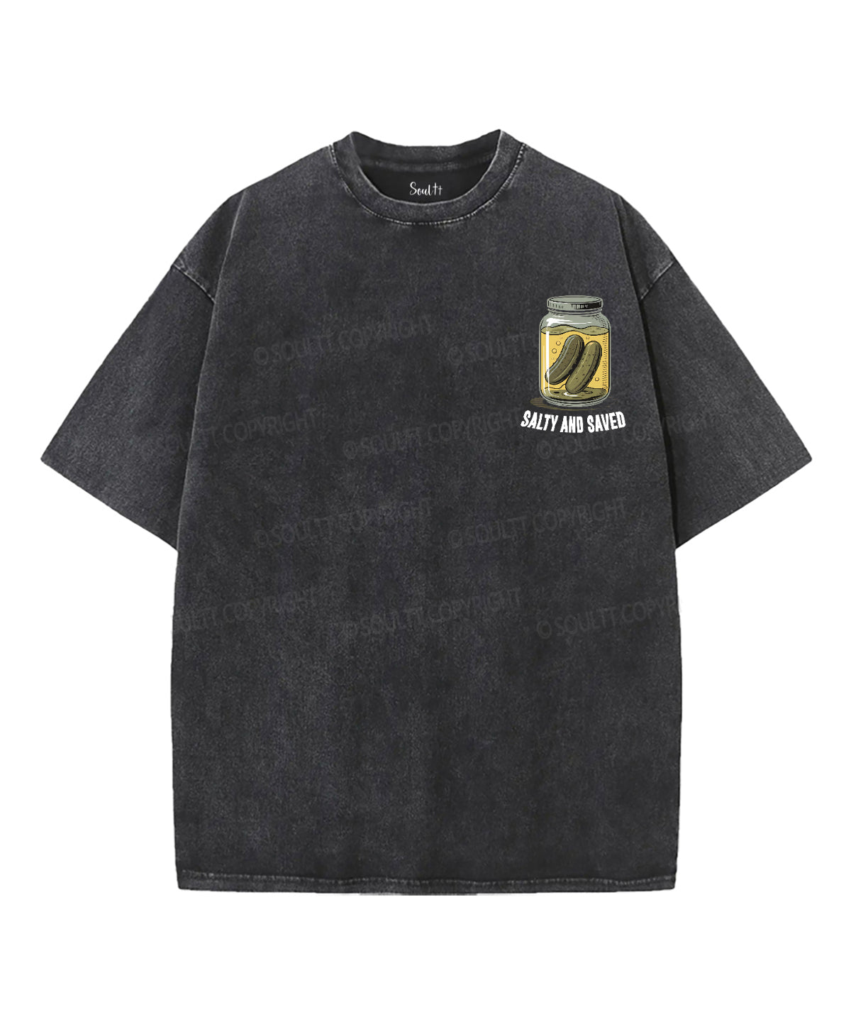 Salty And Saved Double Sided Unisex Washed Christian T-shirt Style009 Hoodie, Sweatshirt | CiraTrend.com (Image 2)