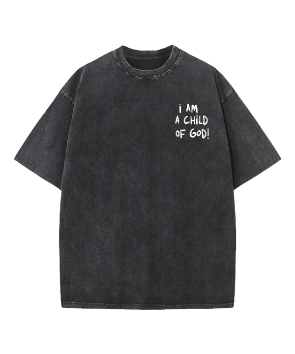 A Child Of God Double Sided Washed Christian T-shirt Hoodie, Sweatshirt | CiraTrend.com (Image 5)