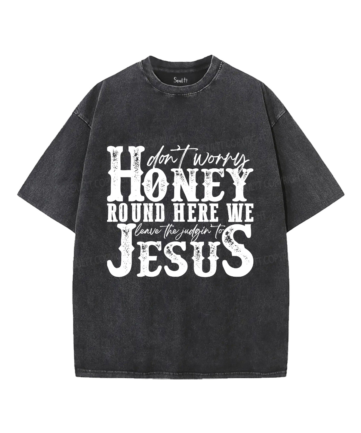 Leave the Judgin' to Jesus Unisex Washed Christian T-shirt Hoodie, Sweatshirt | CiraTrend.com (Image 2)