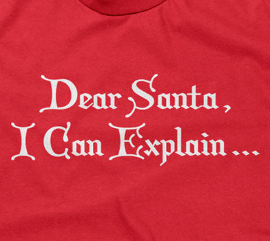 Dear Santa, I Can Explain T-Shirt Hoodie, Sweatshirt | CiraTrend.com (Image 2)