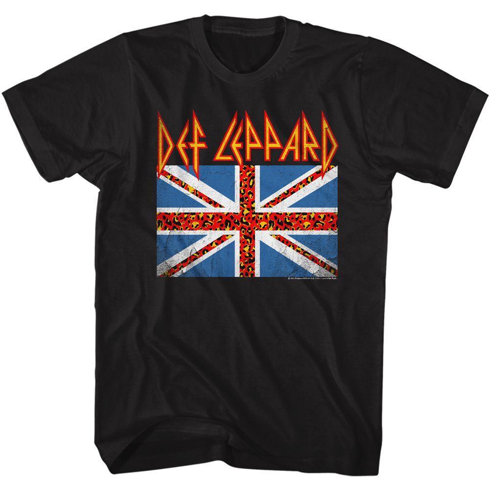 Def Leppard Leopard Flag Boyfriend Tee Hoodie, Sweatshirt | CiraTrend.com