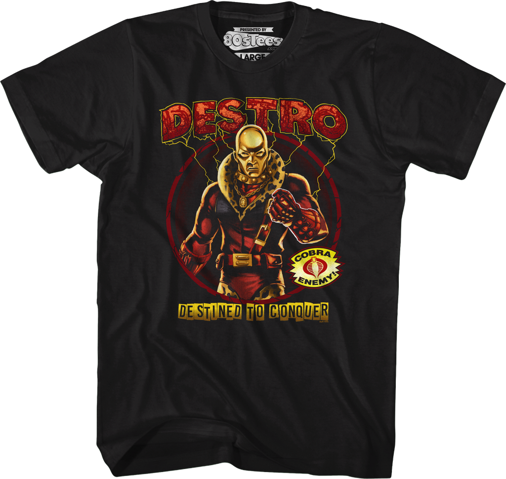 Destro Destined To Conquer GI Joe T-Shirt Hoodie, Sweatshirt | CiraTrend.com (Image 1)