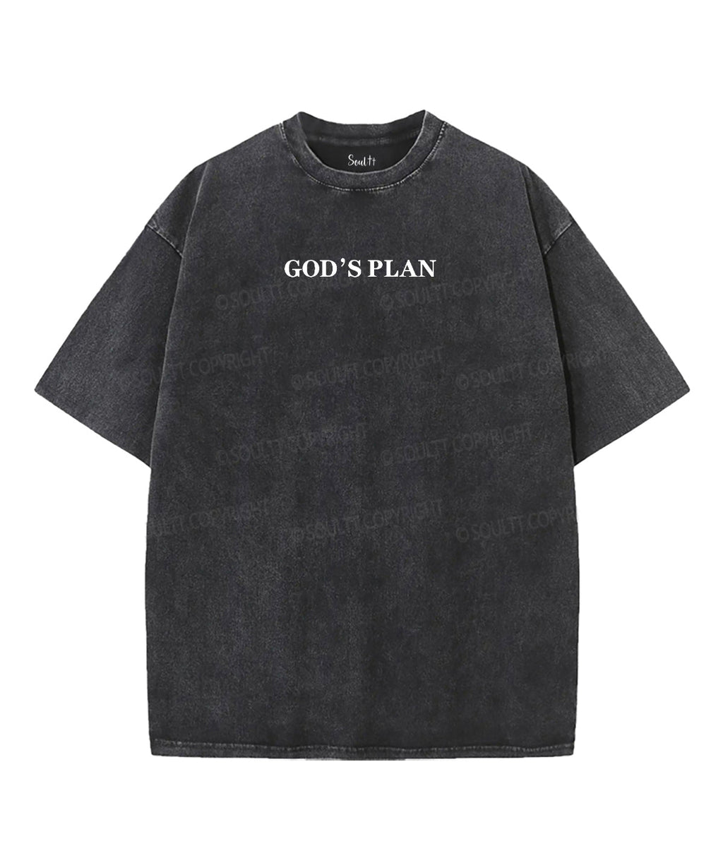 Your PlanÃ¯Â¼Å“God's Plan Double Sided Unisex Washed Christian T-shirt Hoodie, Sweatshirt | CiraTrend.com (Image 2)