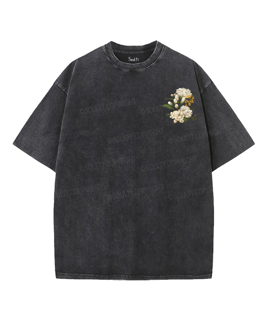 Good News Double Sided Unisex Washed Christian T-shirt Hoodie, Sweatshirt | CiraTrend.com (Image 4)