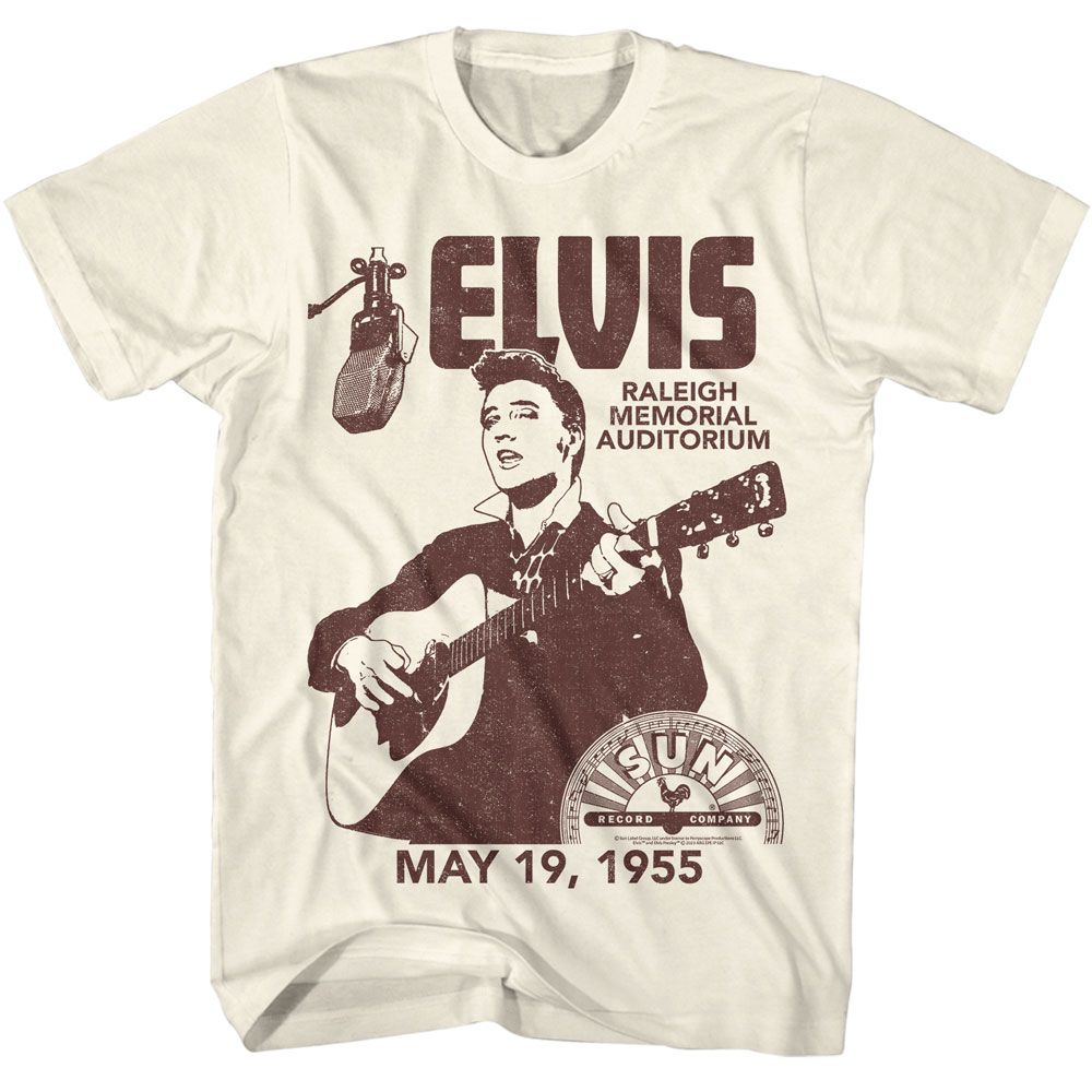 Elvis Presley - Elvis Sun Records Raleigh Auditorium Boyfriend Tee Hoodie, Sweatshirt | CiraTrend.com