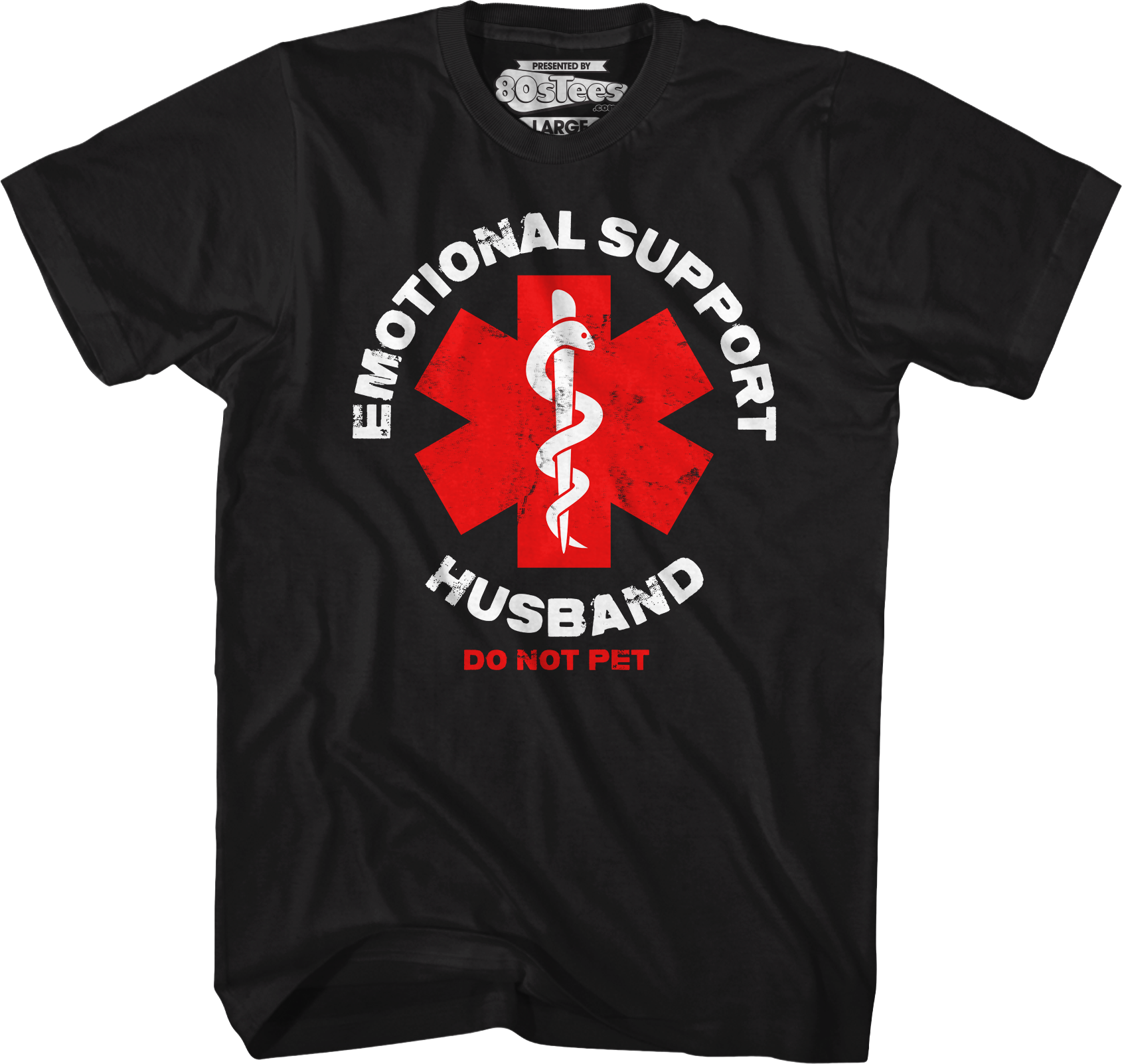 Emotional Support Husband T-Shirt Hoodie, Sweatshirt | CiraTrend.com (Image 1)