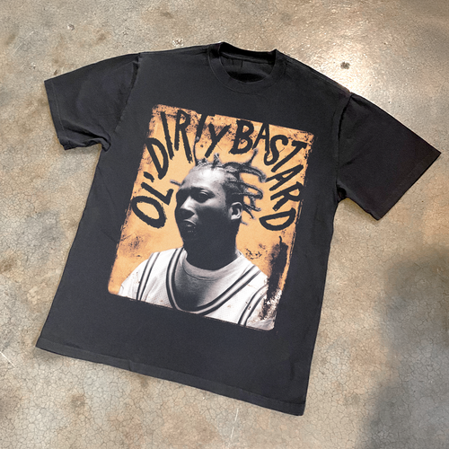 'OL DIRTY BASTARD' CANVAS BLACK HEAVYWEIGHT T-SHIRT Hoodie, Sweatshirt | CiraTrend.com (Image 1)