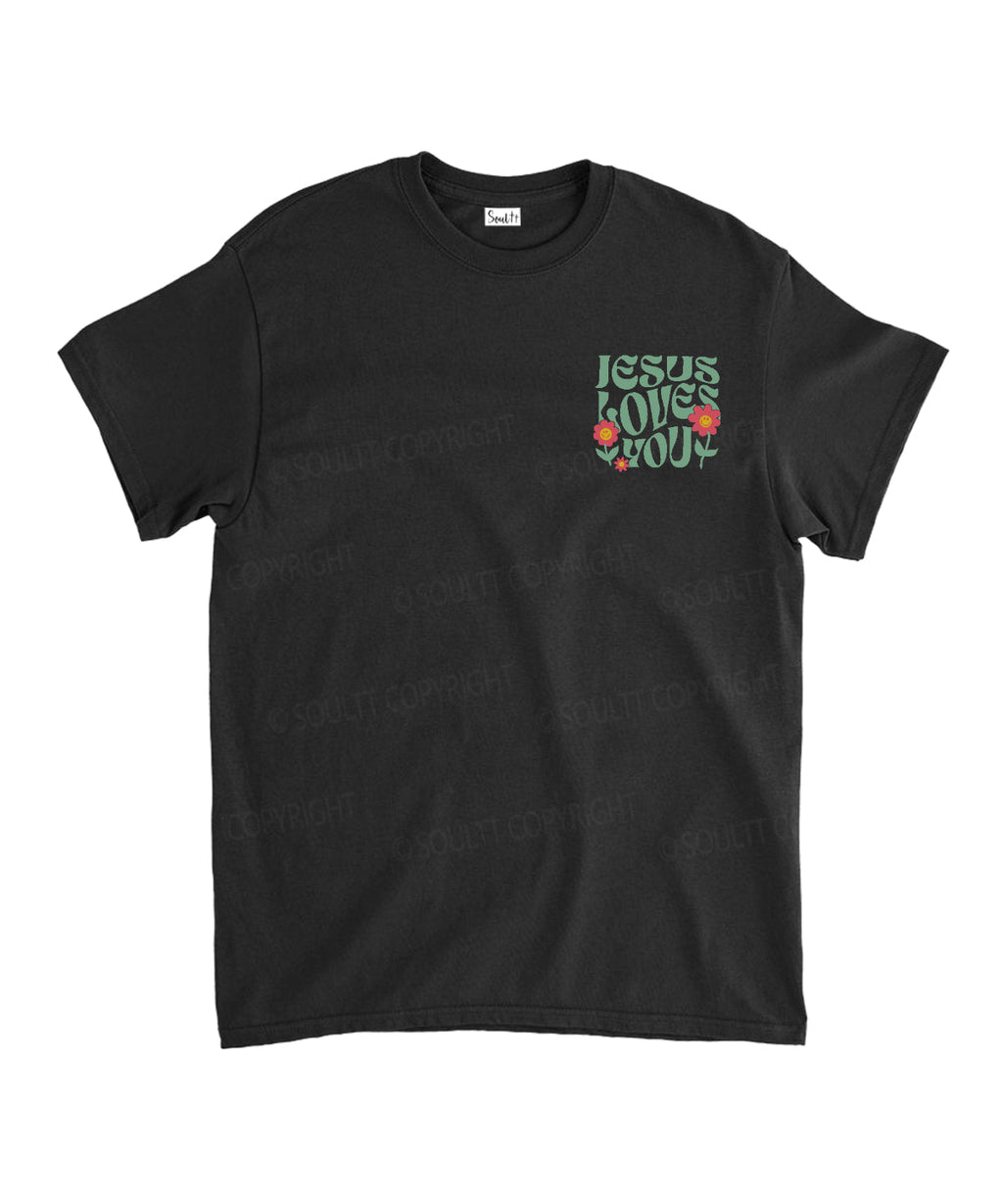 Jesus Love You Double Sided Unisex Cotton Christian T-Shirt Hoodie, Sweatshirt | CiraTrend.com (Image 4)