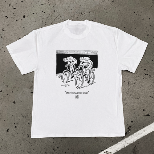 'STAY TOUGH' HEAVY FADED WHITE TEE Hoodie, Sweatshirt | CiraTrend.com (Image 1)