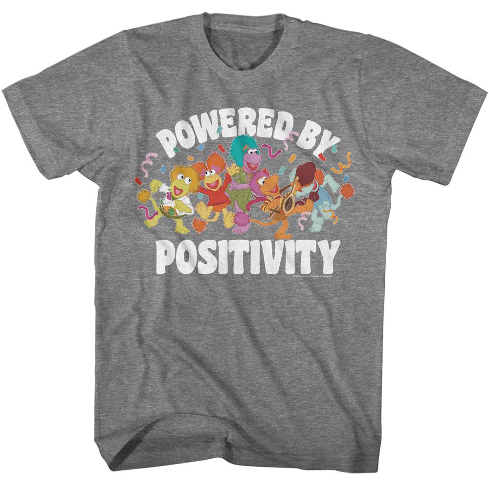 Fraggle Rock - Powered By Positivity Boyfriend Tee Hoodie, Sweatshirt | CiraTrend.com