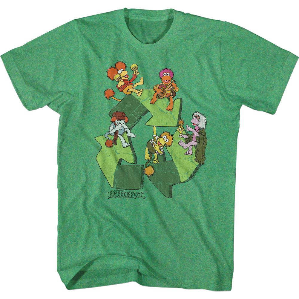 Fraggle Rock - Recycle Symbol Boyfriend Tee Hoodie, Sweatshirt | CiraTrend.com