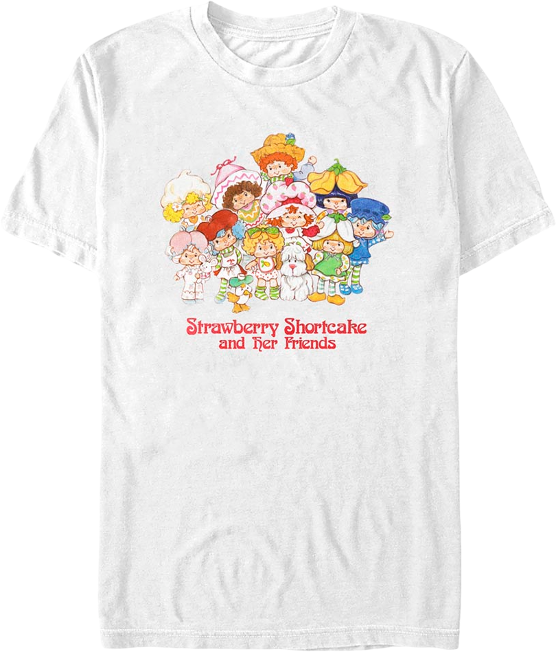 Old School Friends Strawberry Shortcake T-Shirt Hoodie, Sweatshirt | CiraTrend.com (Image 1)