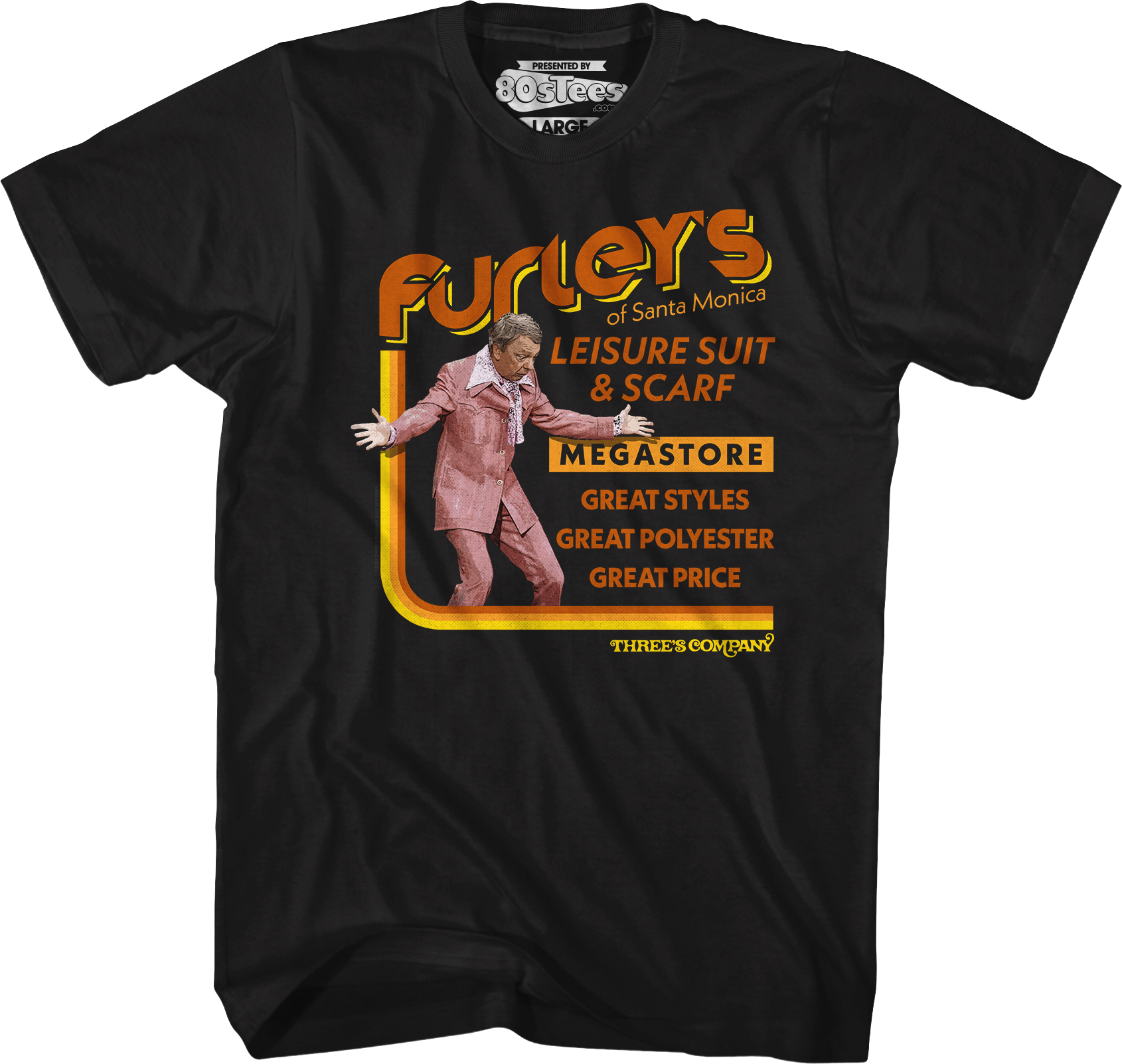 Furley's of Santa Monica Three's Company T-Shirt Hoodie, Sweatshirt | CiraTrend.com (Image 1)