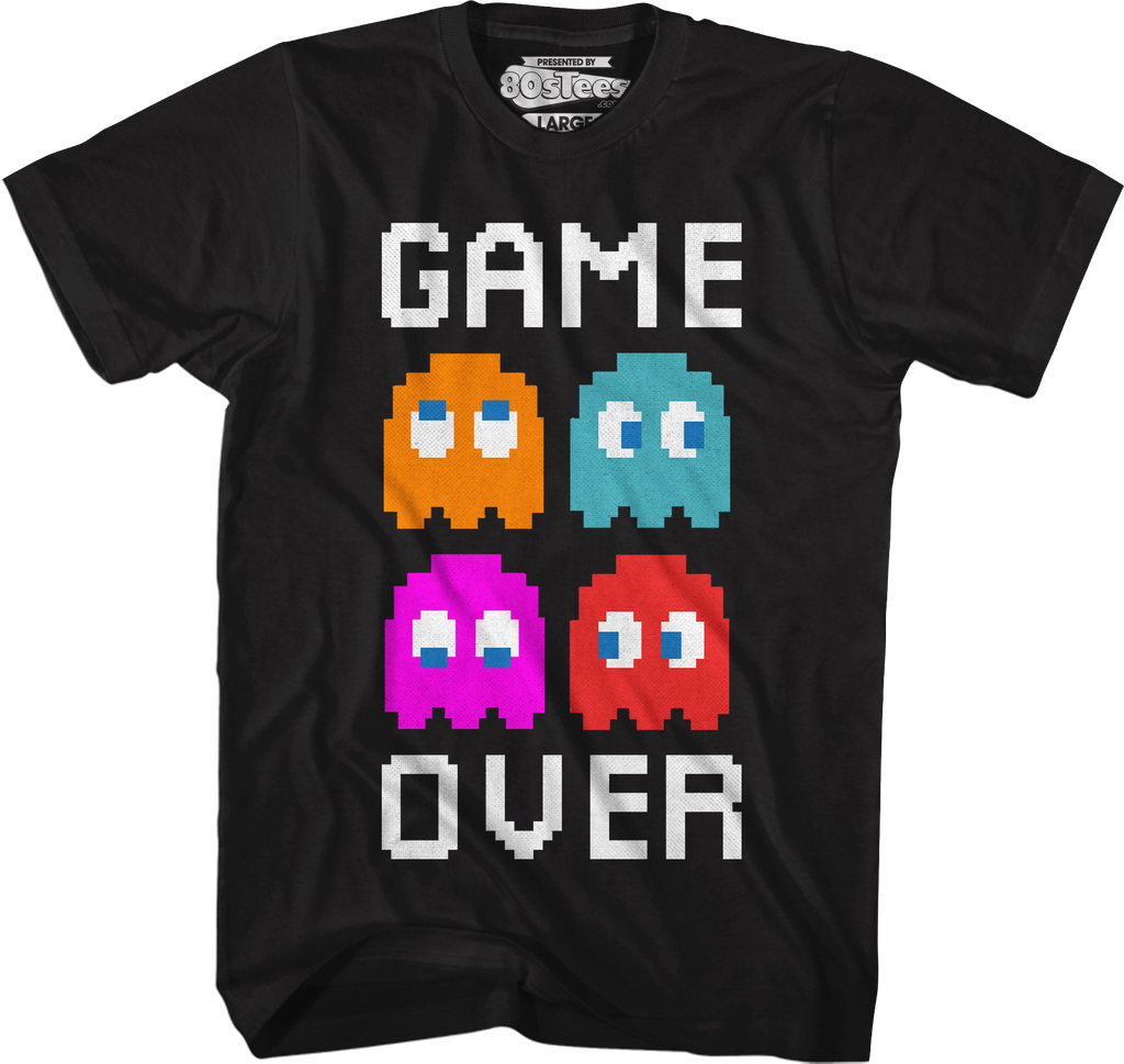 Game Over Ghosts T-Shirt Hoodie, Sweatshirt | CiraTrend.com (Image 1)