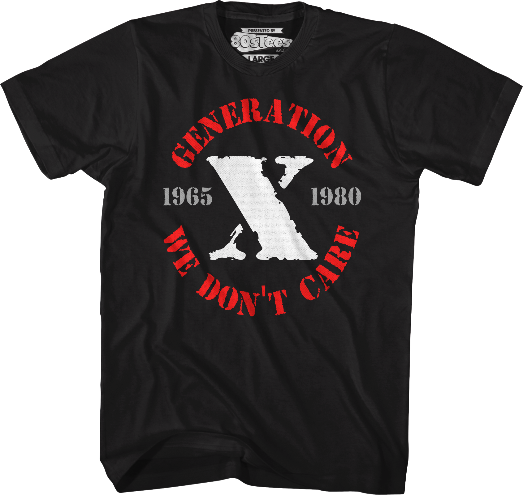 Generation X We Don't Care T-Shirt Hoodie, Sweatshirt | CiraTrend.com (Image 1)