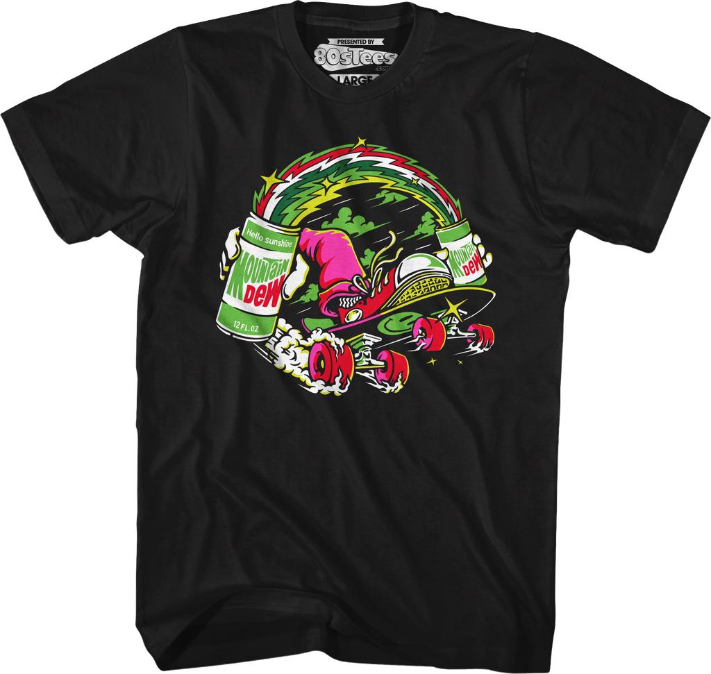 Hello Sunshine Skateboard Mountain Dew T-Shirt Hoodie, Sweatshirt | CiraTrend.com (Image 1)