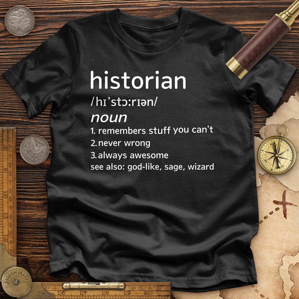 Historian Defined Premium Quality Tee Hoodie, Sweatshirt | CiraTrend.com (Image 3)